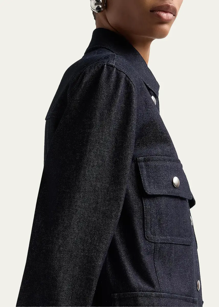Proenza Schouler White Label Stella Stretch-Cotton Twill Jacket | Thumbnail 5 Proenza Schouler White Label Stella Stretch-Cotton Twill Jacket | Thumbnail 5