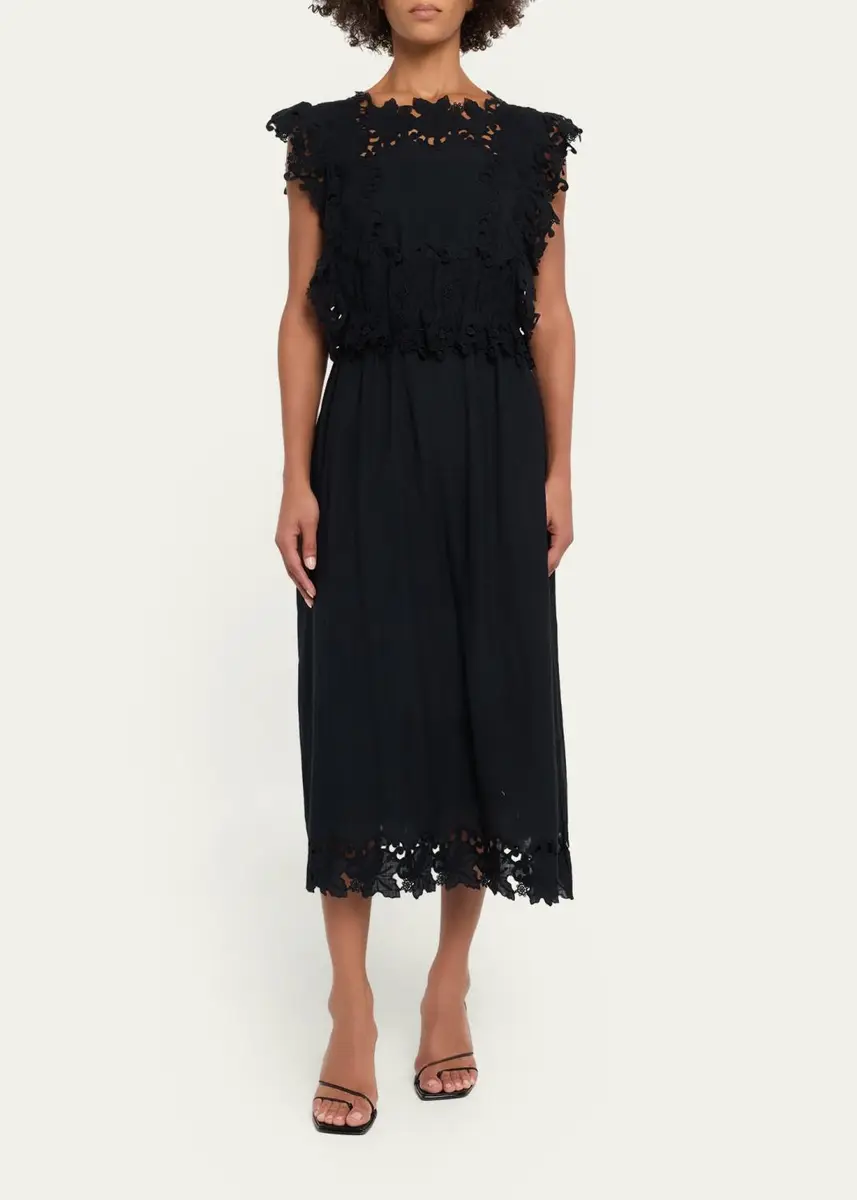 Sea Eleannora Embroidered Midi Dress | Thumbnail 2 Sea Eleannora Embroidered Midi Dress | Thumbnail 2