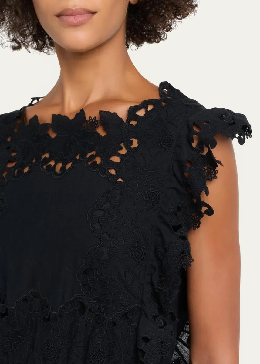Sea Eleannora Embroidered Midi Dress | Thumbnail 5 Sea Eleannora Embroidered Midi Dress | Thumbnail 5