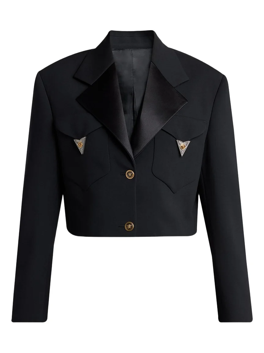 Cropped Informal Wool Jacket Cropped Informal Wool Jacket