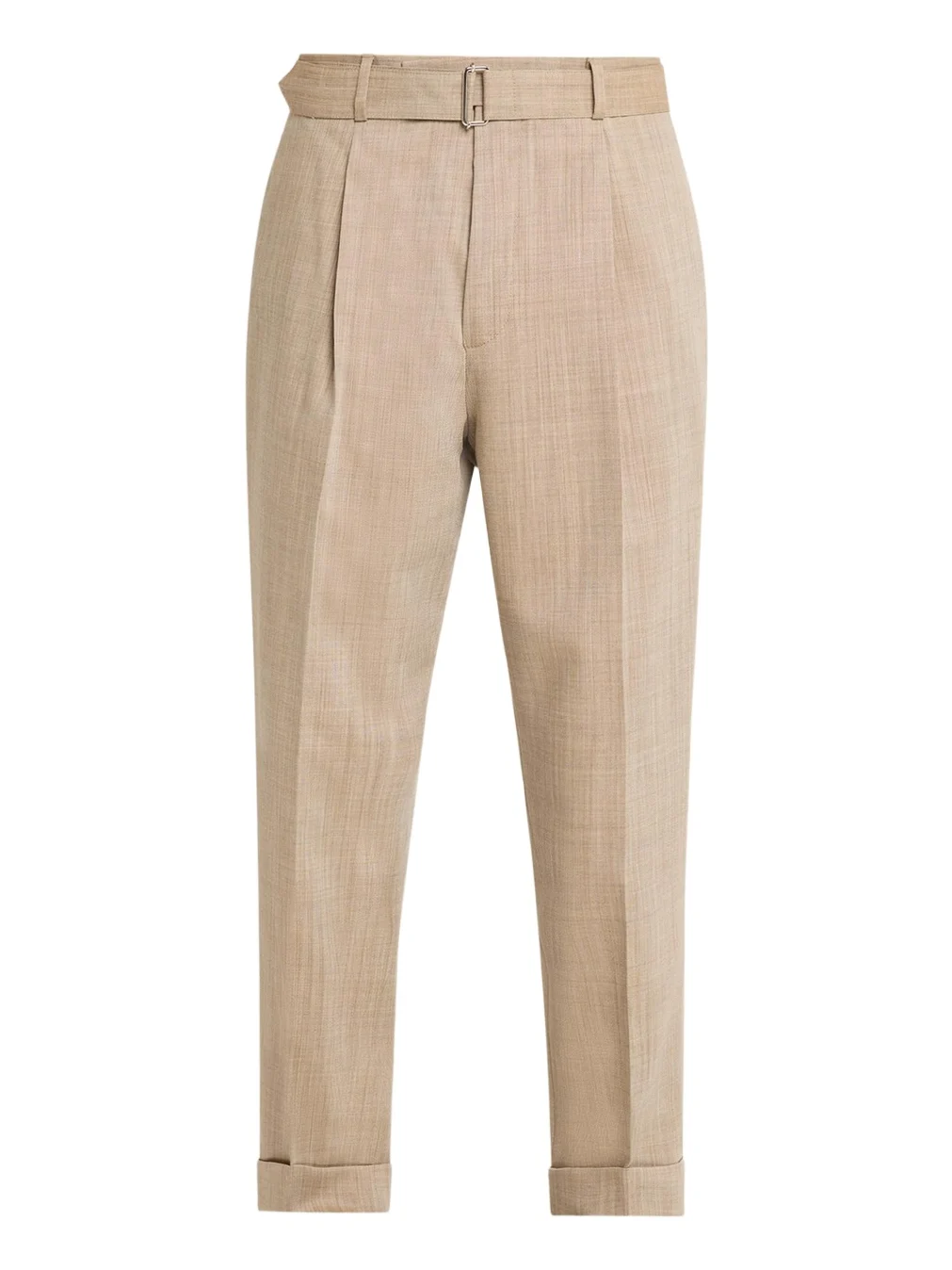 Men's Hugo Heathered Wool Belted Trousers Men's Hugo Heathered Wool Belted Trousers