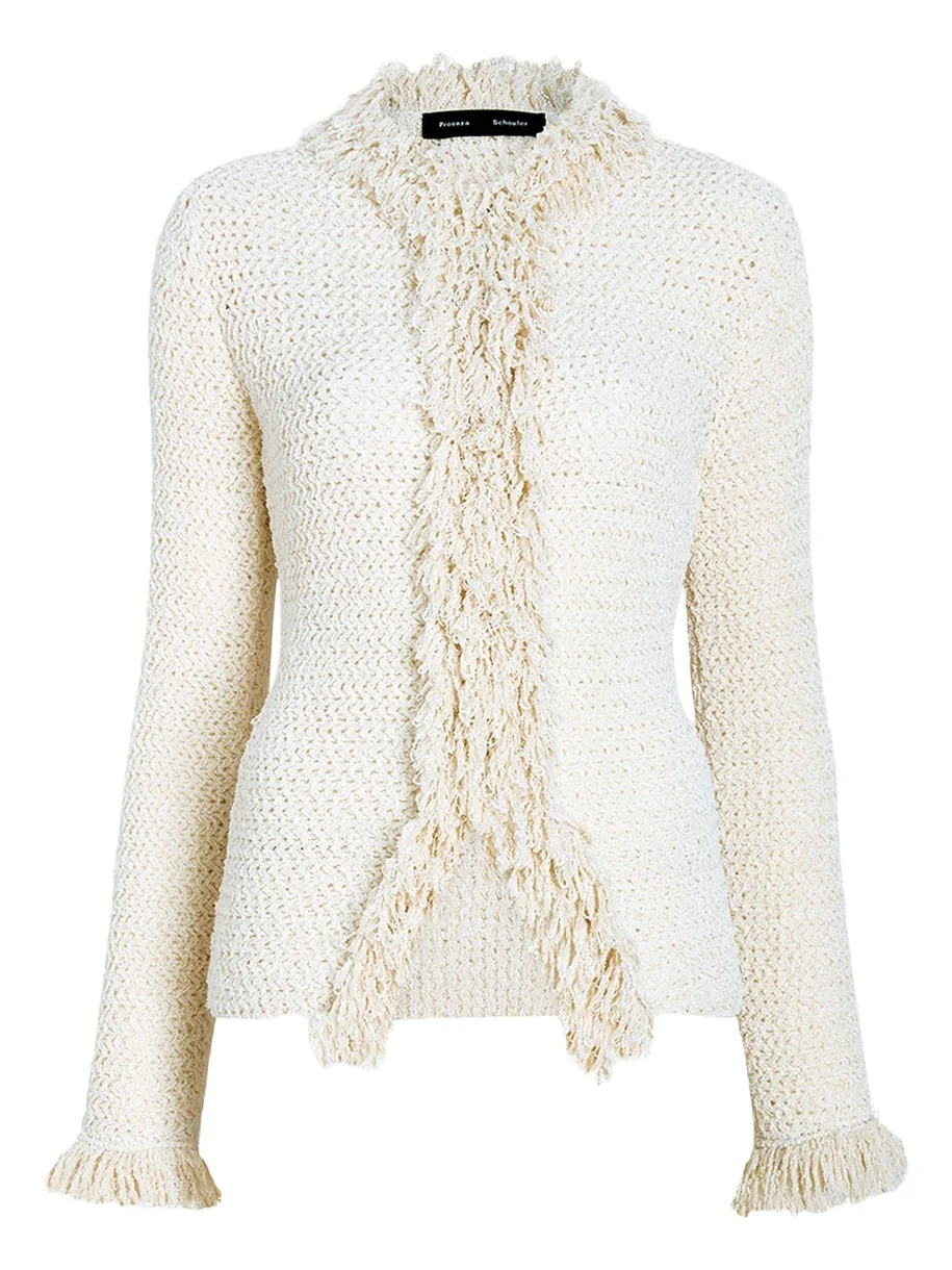 Nilo Textured Top w/ Frayed Trim Nilo Textured Top w/ Frayed Trim