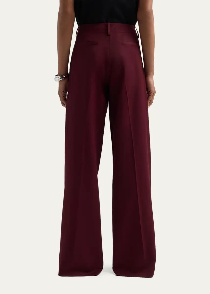 Proenza Schouler White Label Halima Wool Gabardine Pants | Thumbnail 4 Proenza Schouler White Label Halima Wool Gabardine Pants | Thumbnail 4