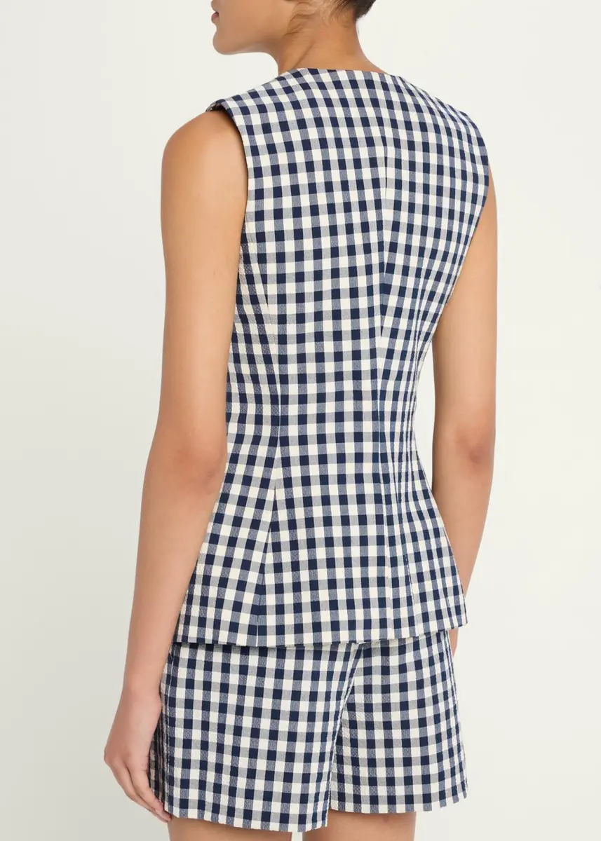 Veronica Beard Haina Gingham Shorts | Thumbnail 3