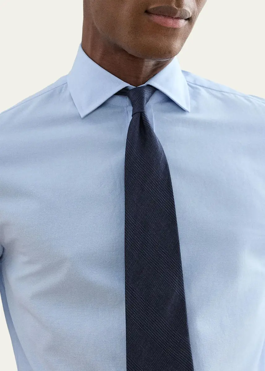 Ralph Lauren Purple Label Men's Diamond-Textured Oxford Sport Shirt | Thumbnail 4 Ralph Lauren Purple Label Men's Diamond-Textured Oxford Sport Shirt | Thumbnail 4