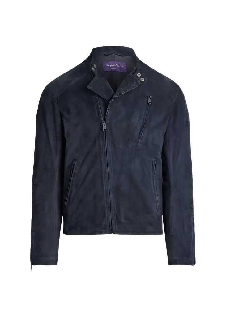 Ralph Lauren Purple Label Men's Suede Moto Jacket | Image 1 Ralph Lauren Purple Label Men's Suede Moto Jacket | Image 1