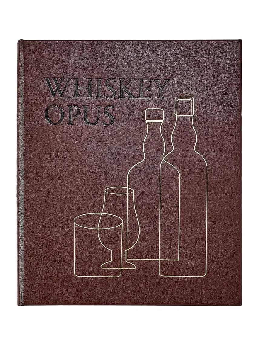Graphic Image "Whiskey Opus: The Definitive Guide to the World's Greatest Whiskey Distilleries" Leather-Bound Book