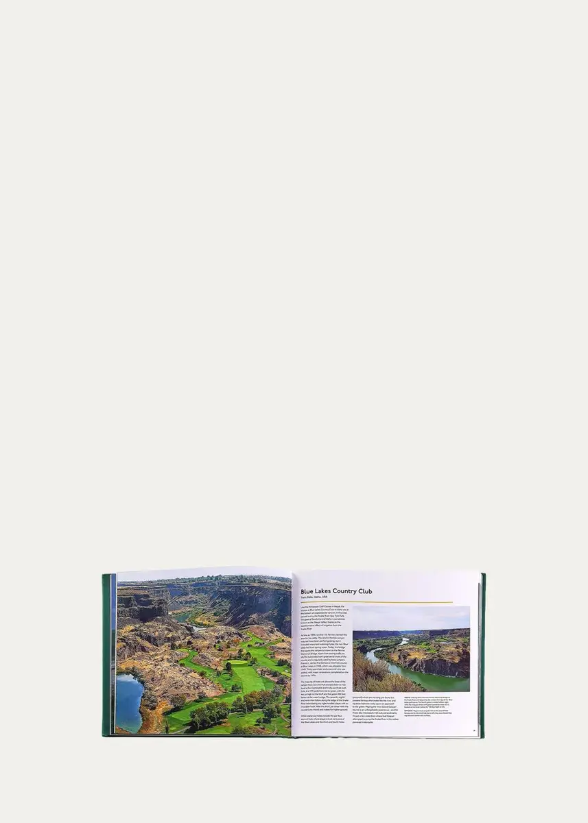 Graphic Image "Remarkable Golf Courses: The Illustrated Guide to the World's Most Wonderful Golf Courses" Leather-Bound Book by Iain Spragg | Thumbnail 3