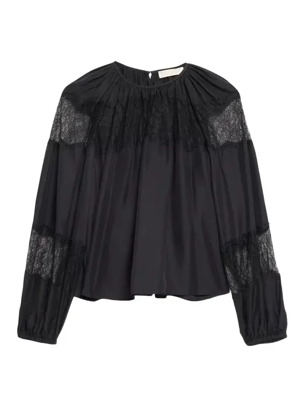 Bess Silk Long-Sleeve Blouse Bess Silk Long-Sleeve Blouse