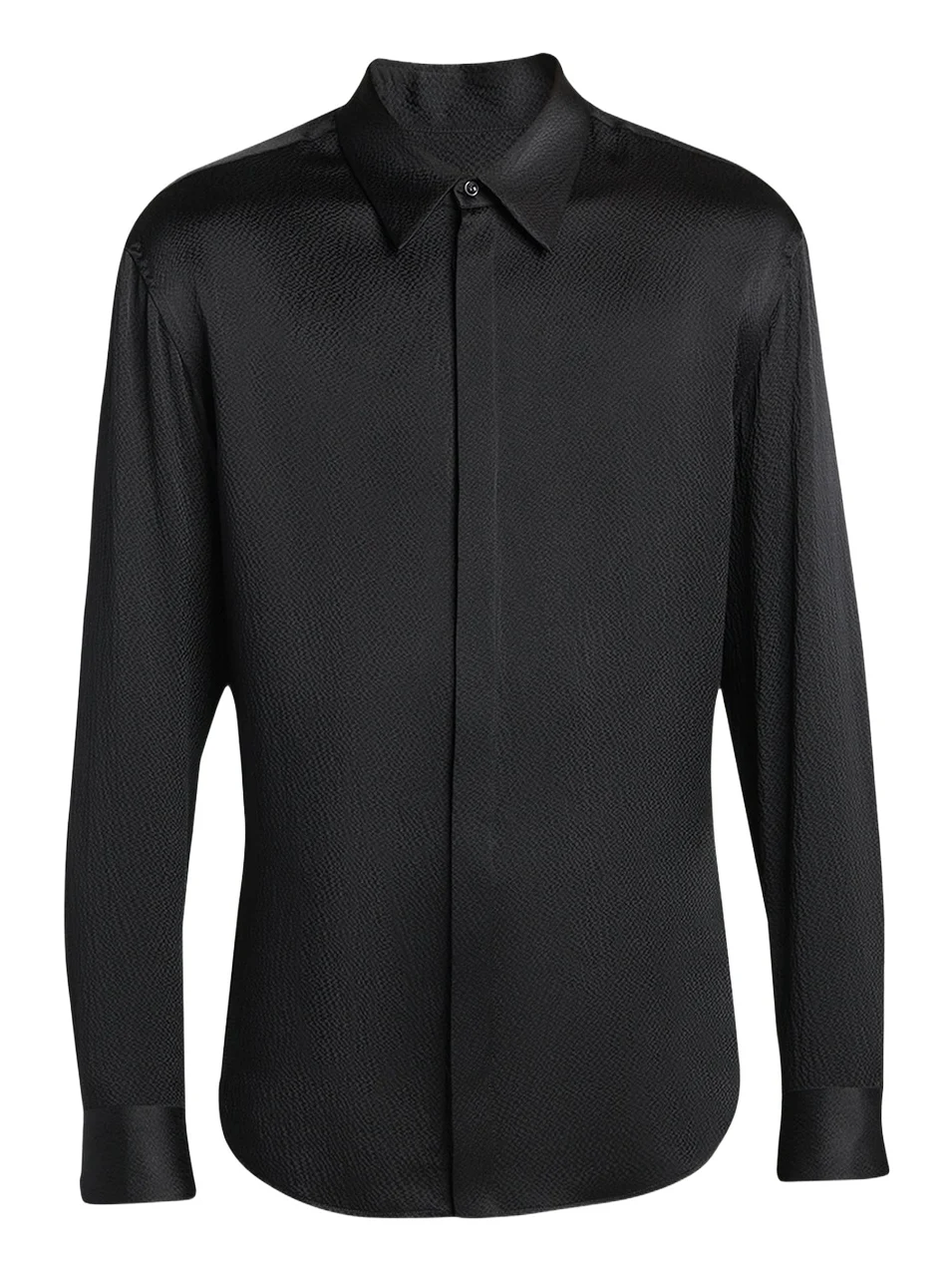 Men's Printed Silk Button-Front Shirt Men's Printed Silk Button-Front Shirt