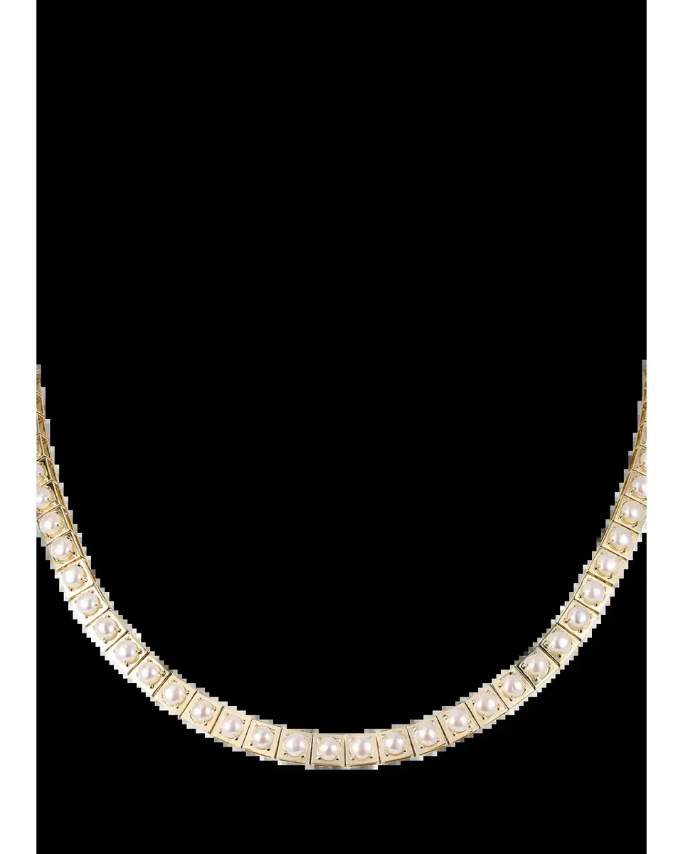Type Jewelry 14K Yellow Gold LEGGO Pearls Necklace, 16"L | Thumbnail 2 Type Jewelry 14K Yellow Gold LEGGO Pearls Necklace, 16"L | Thumbnail 2