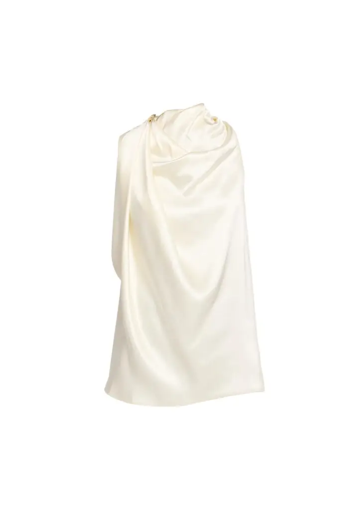 Heirlome Kate Draped Silk Cowl-Neck Sleeveless Top | Image 1 Heirlome Kate Draped Silk Cowl-Neck Sleeveless Top | Image 1