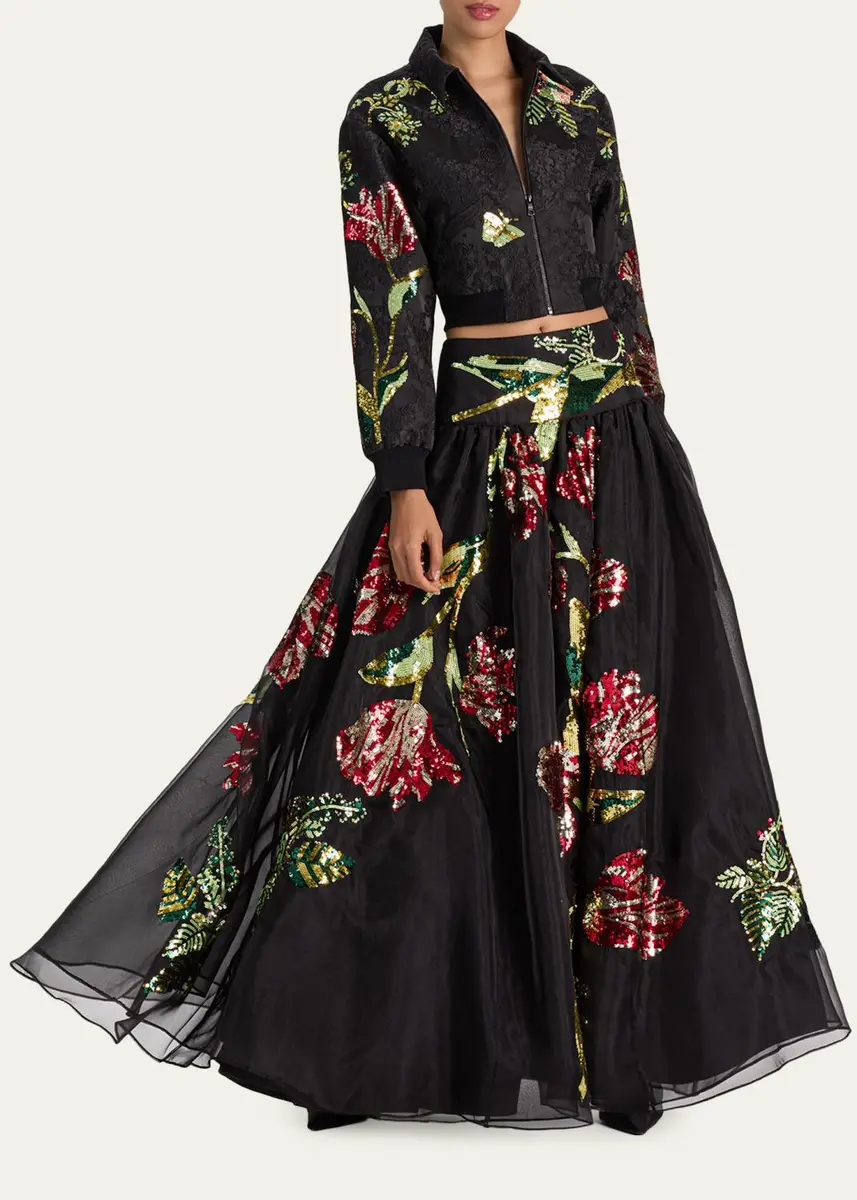 Alice + Olivia Oriana Embellished Maxi Skirt | Thumbnail 2 Alice + Olivia Oriana Embellished Maxi Skirt | Thumbnail 2
