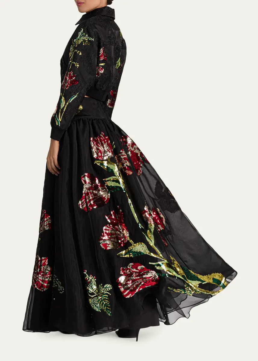 Alice + Olivia Oriana Embellished Maxi Skirt | Thumbnail 3 Alice + Olivia Oriana Embellished Maxi Skirt | Thumbnail 3