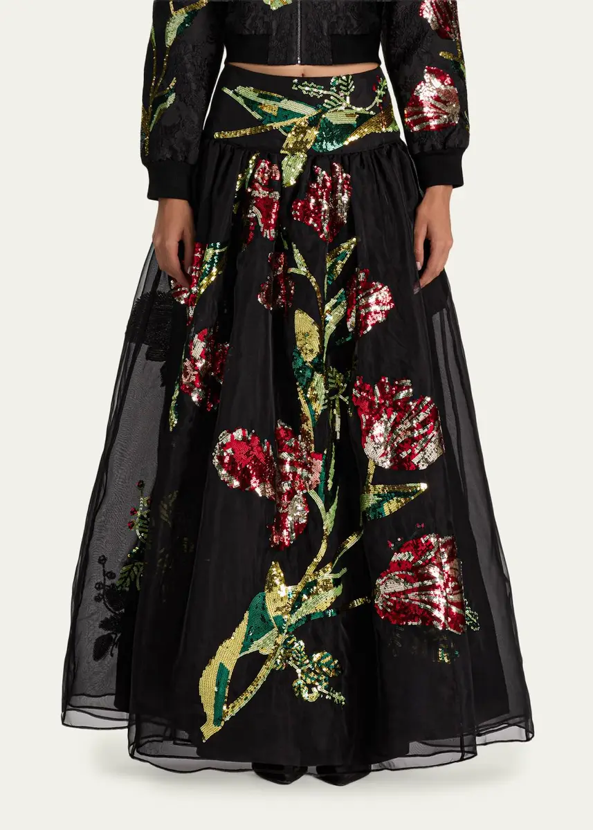 Alice + Olivia Oriana Embellished Maxi Skirt | Thumbnail 4 Alice + Olivia Oriana Embellished Maxi Skirt | Thumbnail 4
