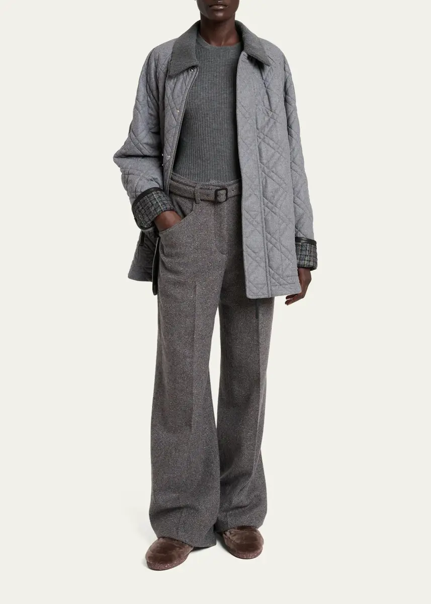 Gabriela Hearst Browning Cashmere-Silk Rib Crewneck Sweater | Thumbnail 7