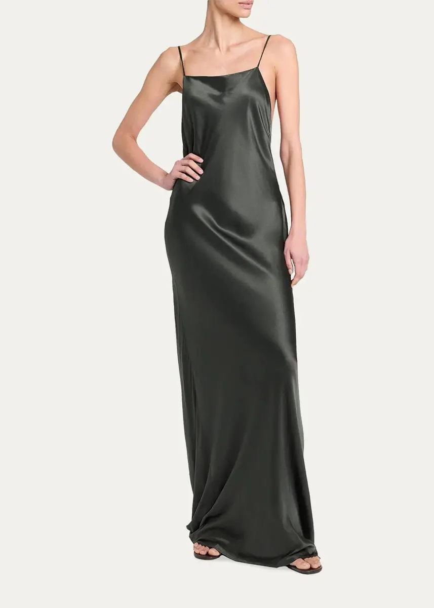 TWP Open-Back Silk Maxi Slipdress | Thumbnail 2
