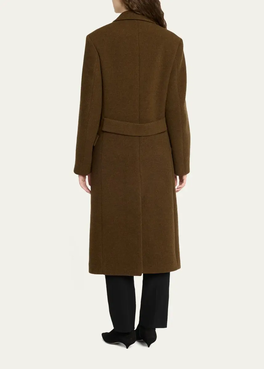 The Row Bamira Wool Double-Breasted Long Coat | Thumbnail 3 The Row Bamira Wool Double-Breasted Long Coat | Thumbnail 3