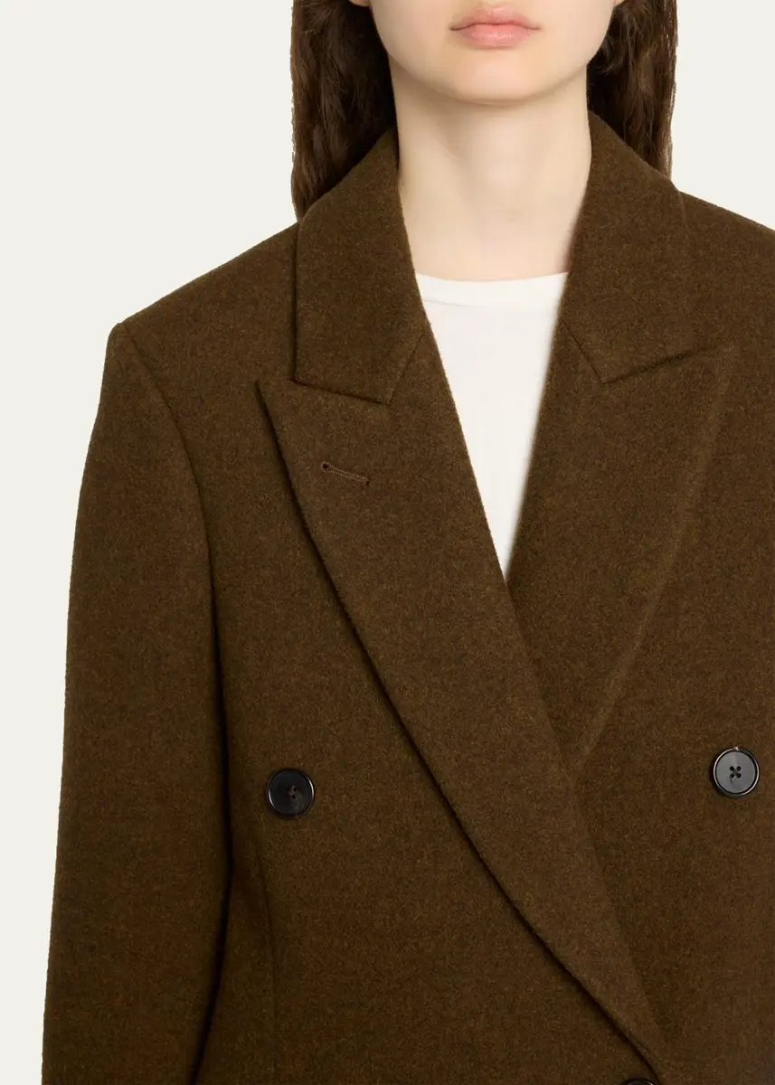 The Row Bamira Wool Double-Breasted Long Coat | Thumbnail 5 The Row Bamira Wool Double-Breasted Long Coat | Thumbnail 5