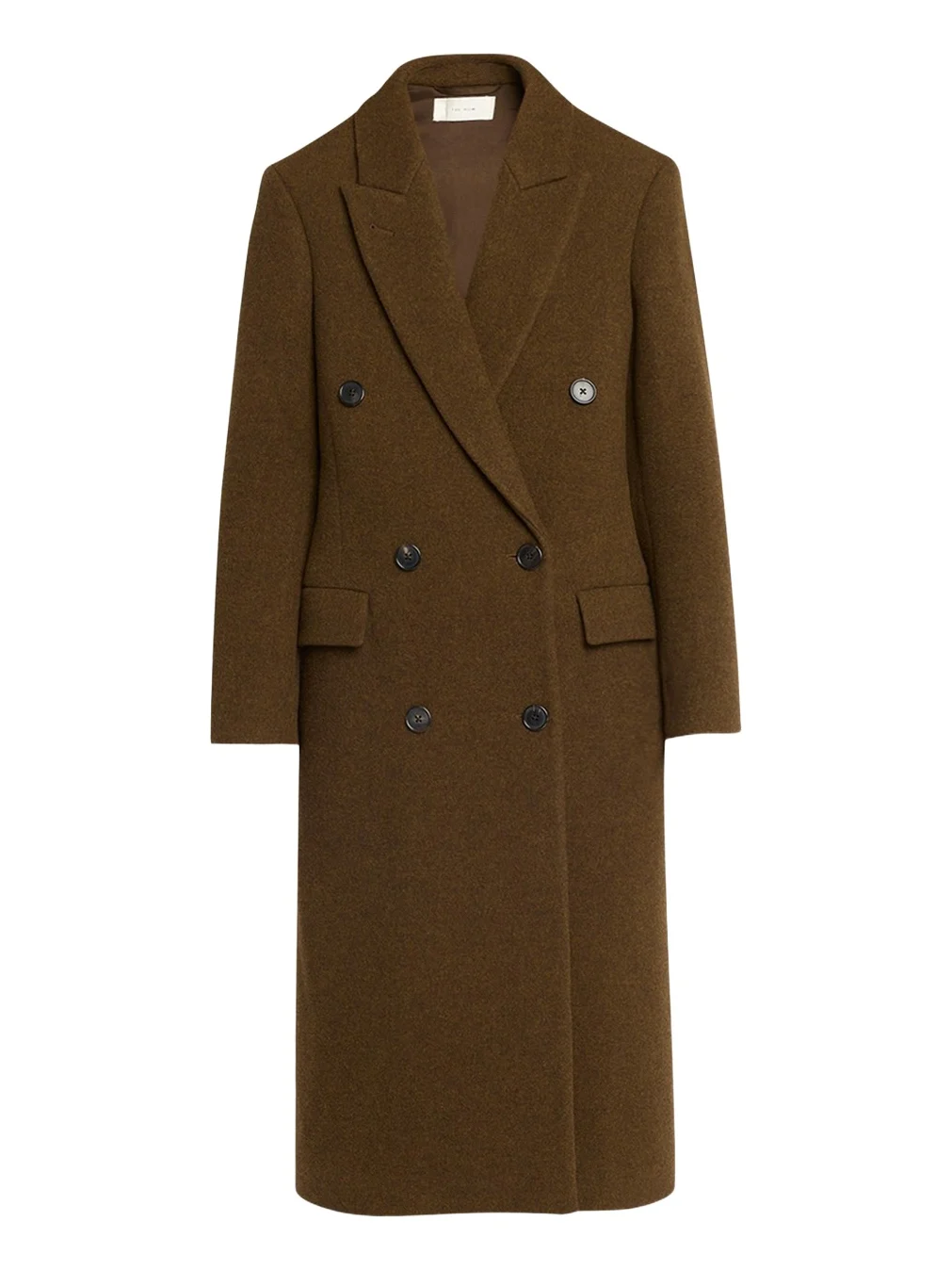 The Row Bamira Wool Double-Breasted Long Coat