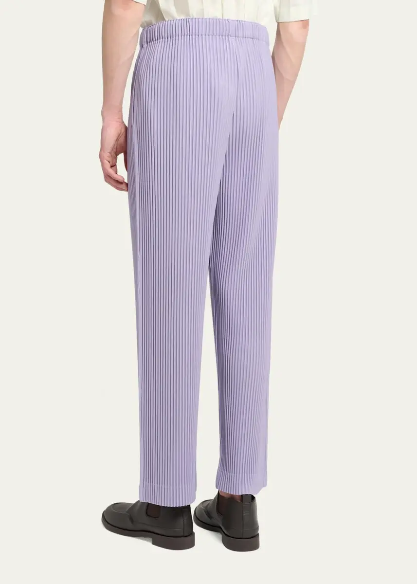 Homme Plissé Issey Miyake Men's Pleated Straight Leg Pull-On Pants | Thumbnail 3 Homme Plissé Issey Miyake Men's Pleated Straight Leg Pull-On Pants | Thumbnail 3