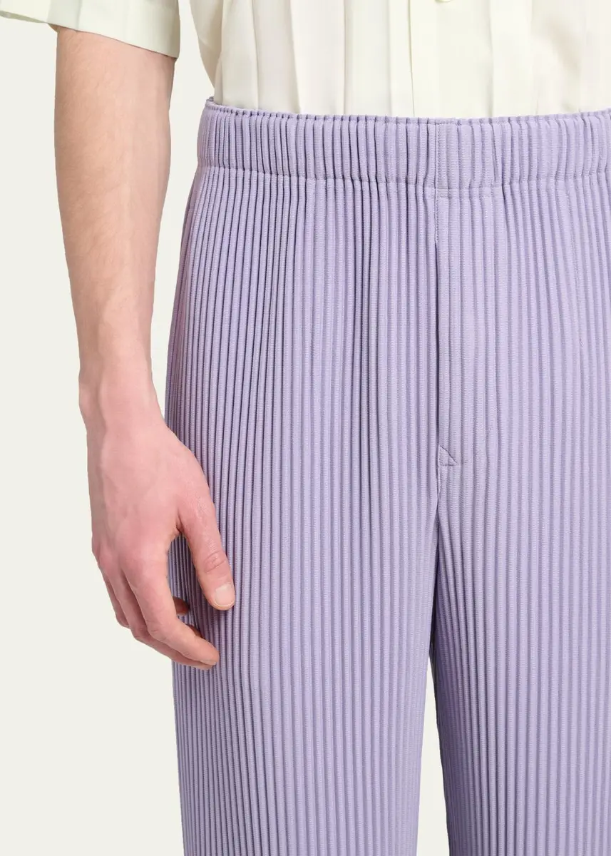 Homme Plissé Issey Miyake Men's Pleated Straight Leg Pull-On Pants | Thumbnail 5 Homme Plissé Issey Miyake Men's Pleated Straight Leg Pull-On Pants | Thumbnail 5