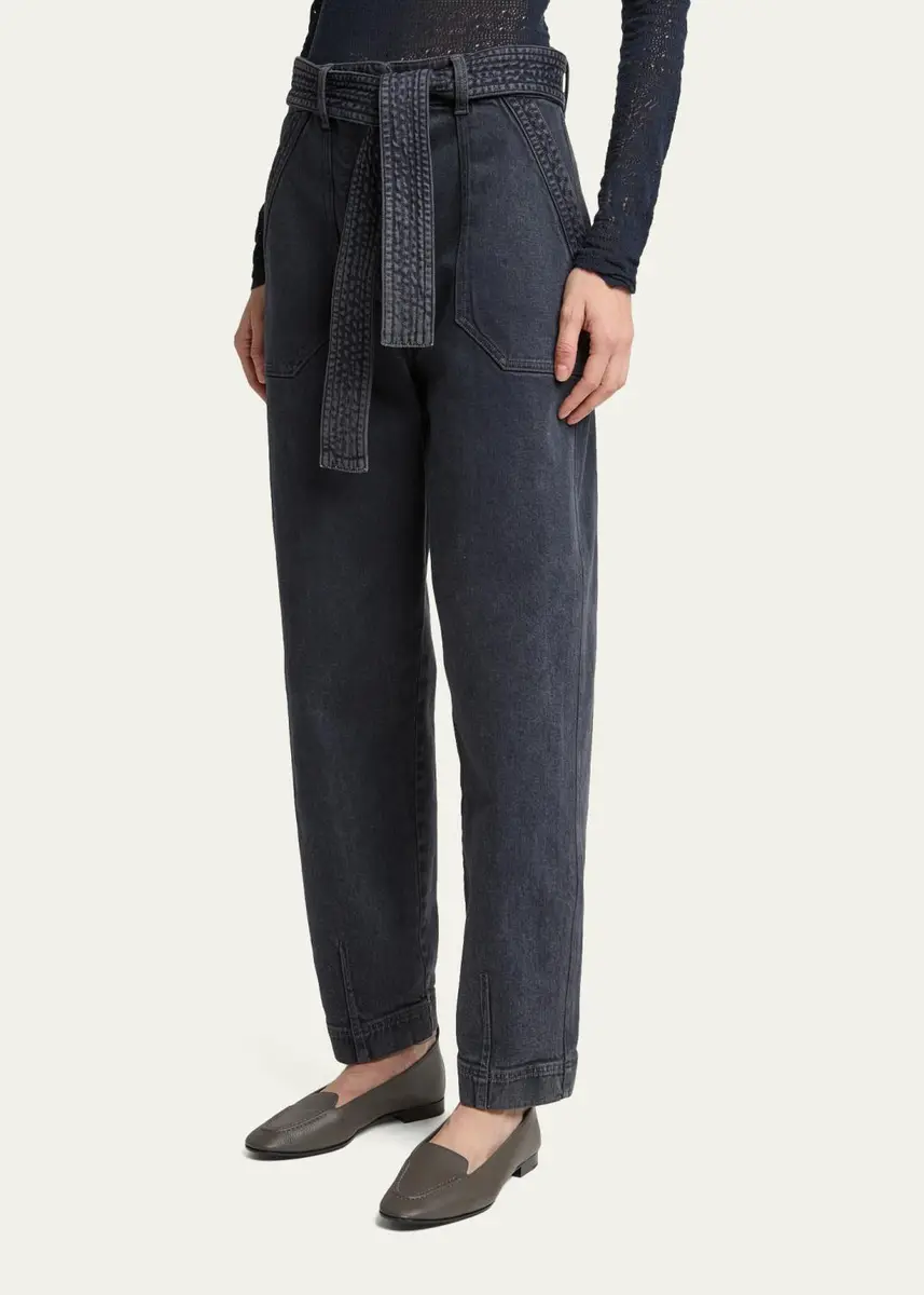 Giorgio Armani Tapered Stretch Denim Jeans | Thumbnail 4