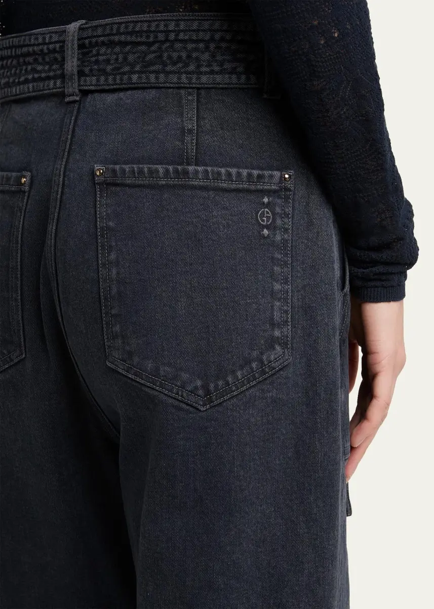 Giorgio Armani Tapered Stretch Denim Jeans | Thumbnail 5