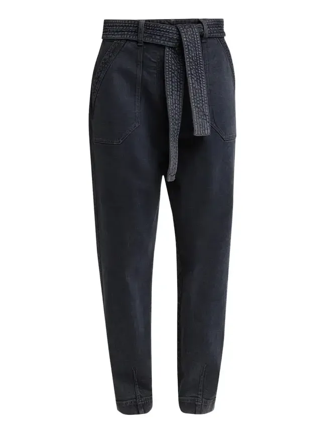 Tapered Stretch Denim Jeans