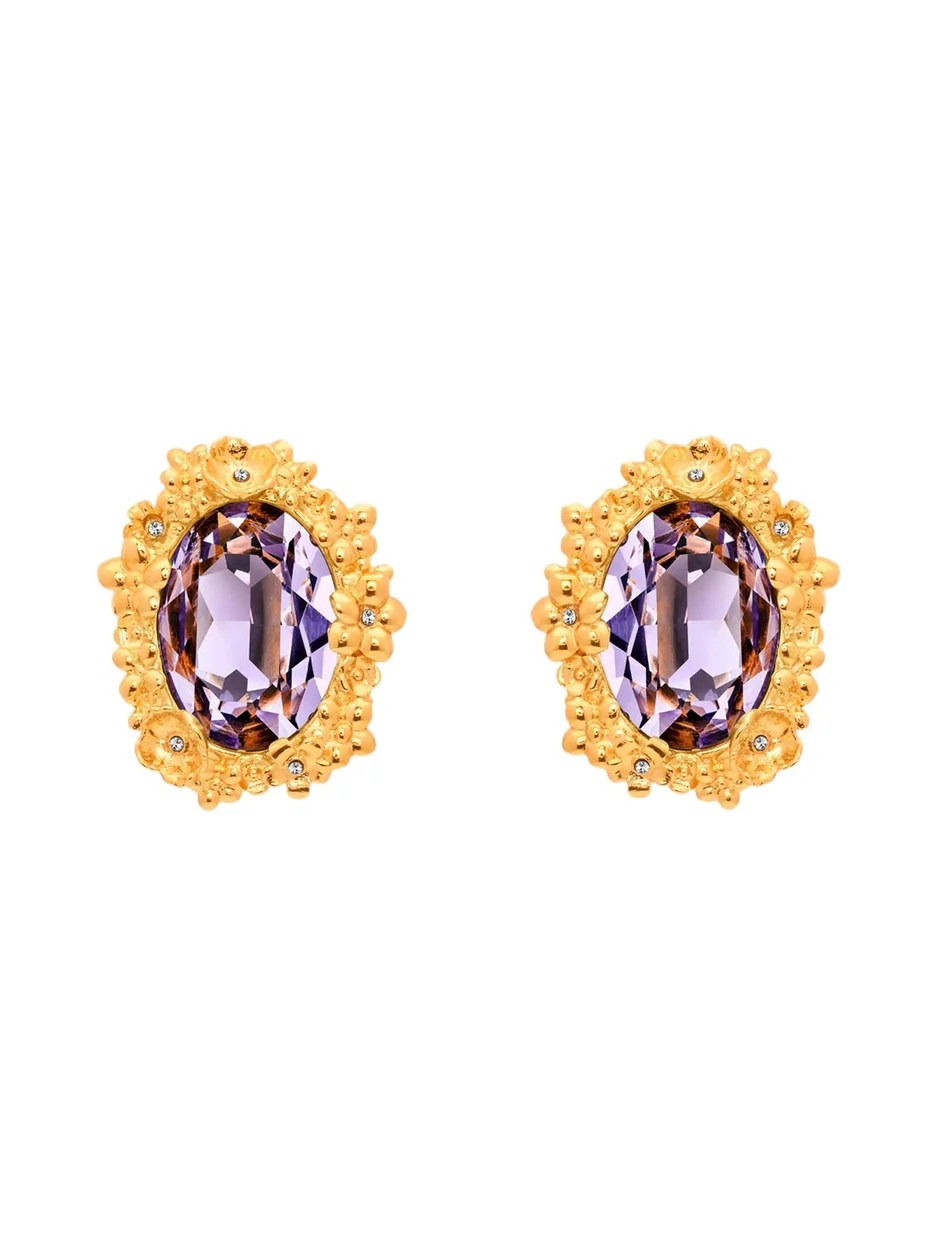 Oval Medallion Stud Earrings Oval Medallion Stud Earrings