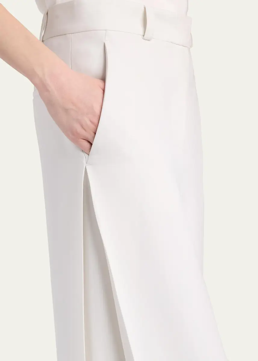 Giorgio Armani Side Pleat Straight-Leg Silk Trousers | Thumbnail 5 Giorgio Armani Side Pleat Straight-Leg Silk Trousers | Thumbnail 5