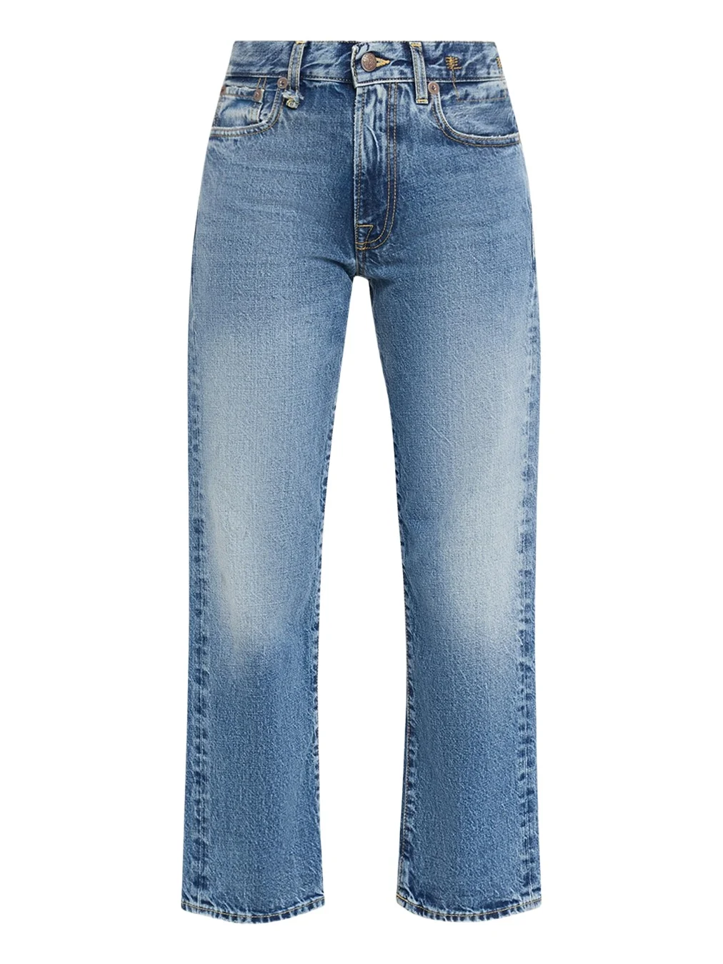 R13 Romeo Straight Cropped Jeans