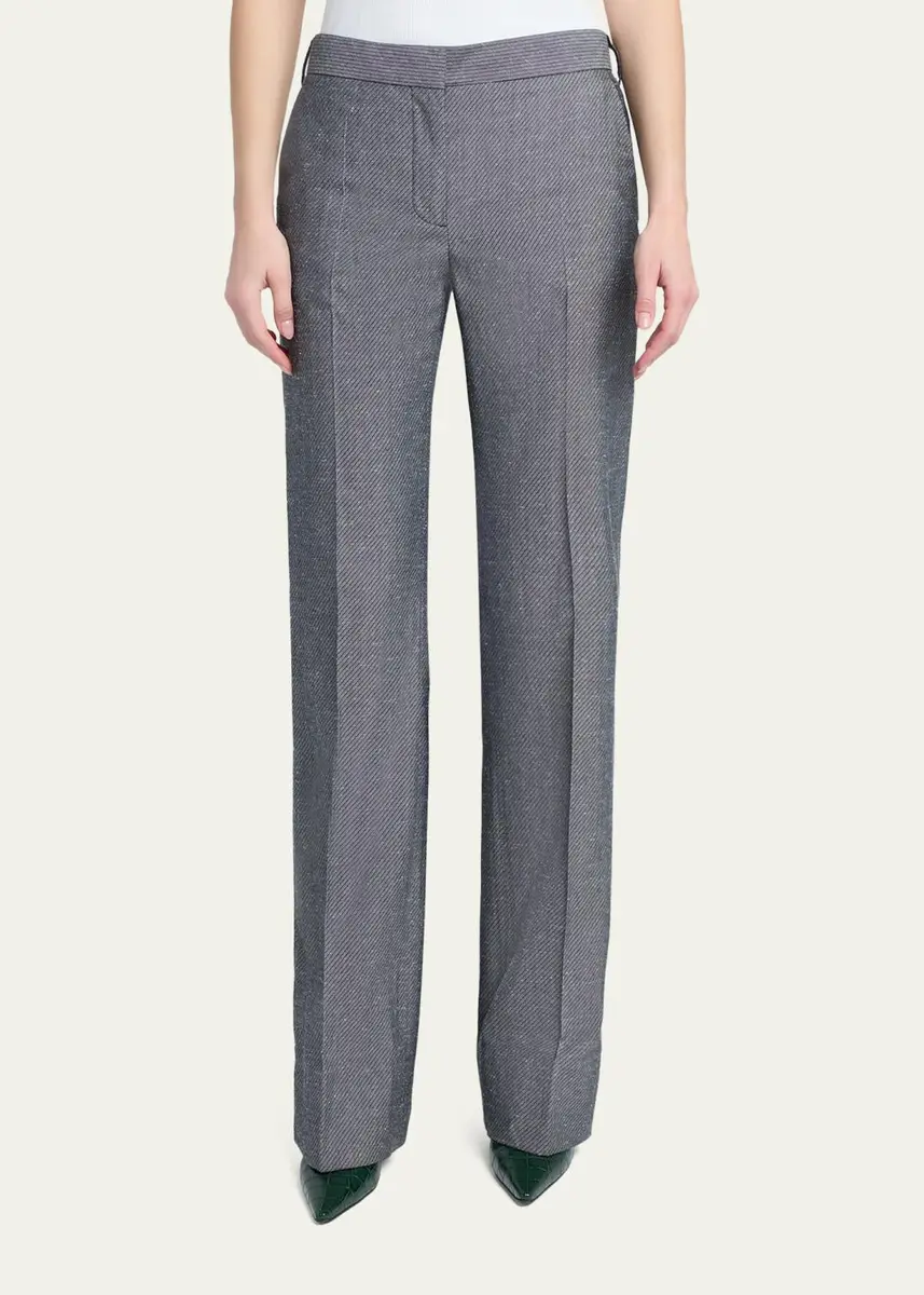 Stella McCartney Twill Straight-Leg Pants | Thumbnail 4 Stella McCartney Twill Straight-Leg Pants | Thumbnail 4