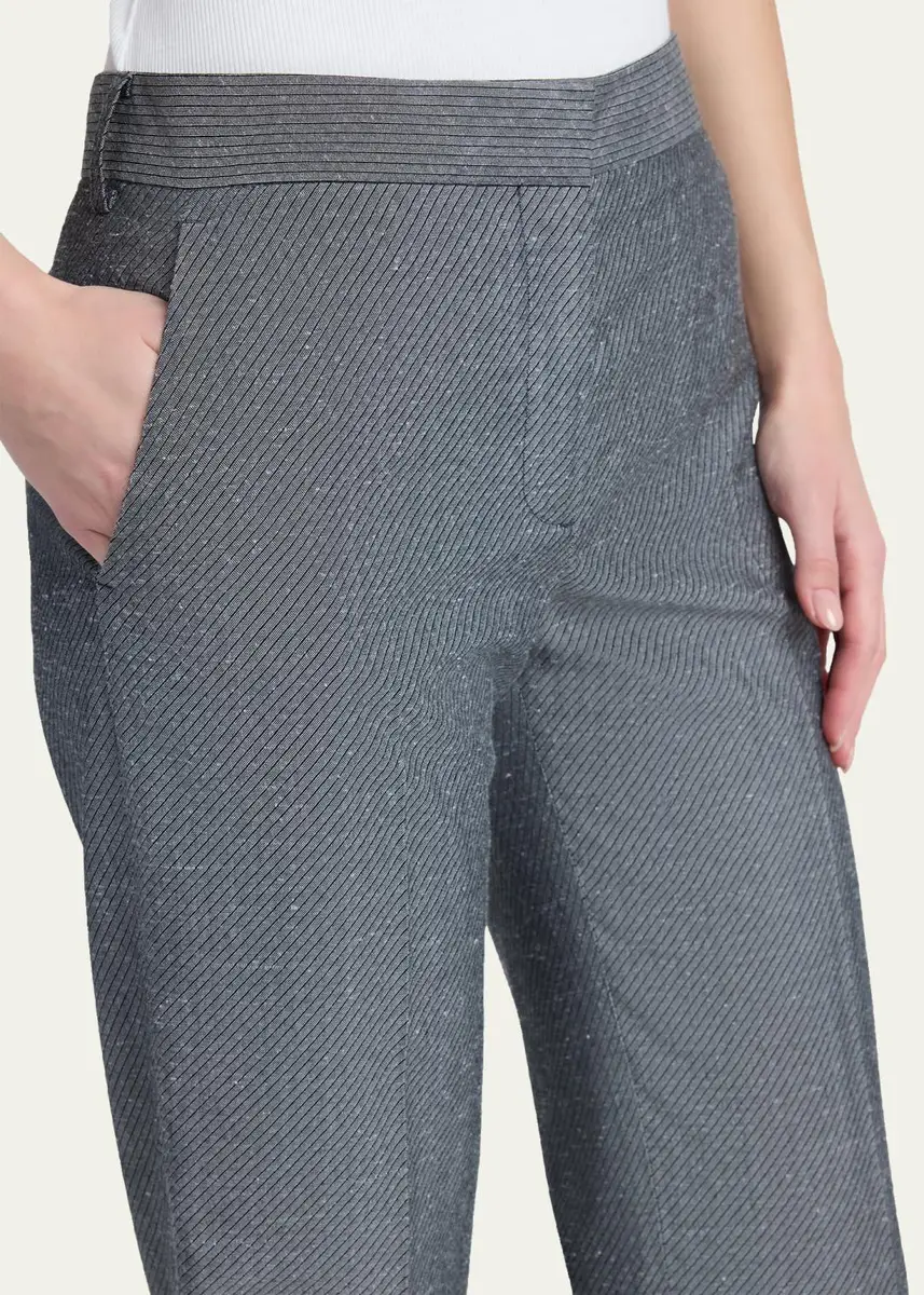 Stella McCartney Twill Straight-Leg Pants | Thumbnail 5 Stella McCartney Twill Straight-Leg Pants | Thumbnail 5