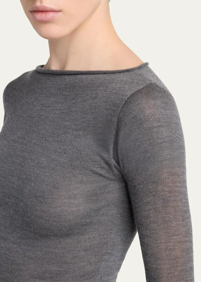 Giorgio Armani Cashmere Semi-Sheer Sweater | Thumbnail 4 Giorgio Armani Cashmere Semi-Sheer Sweater | Thumbnail 4