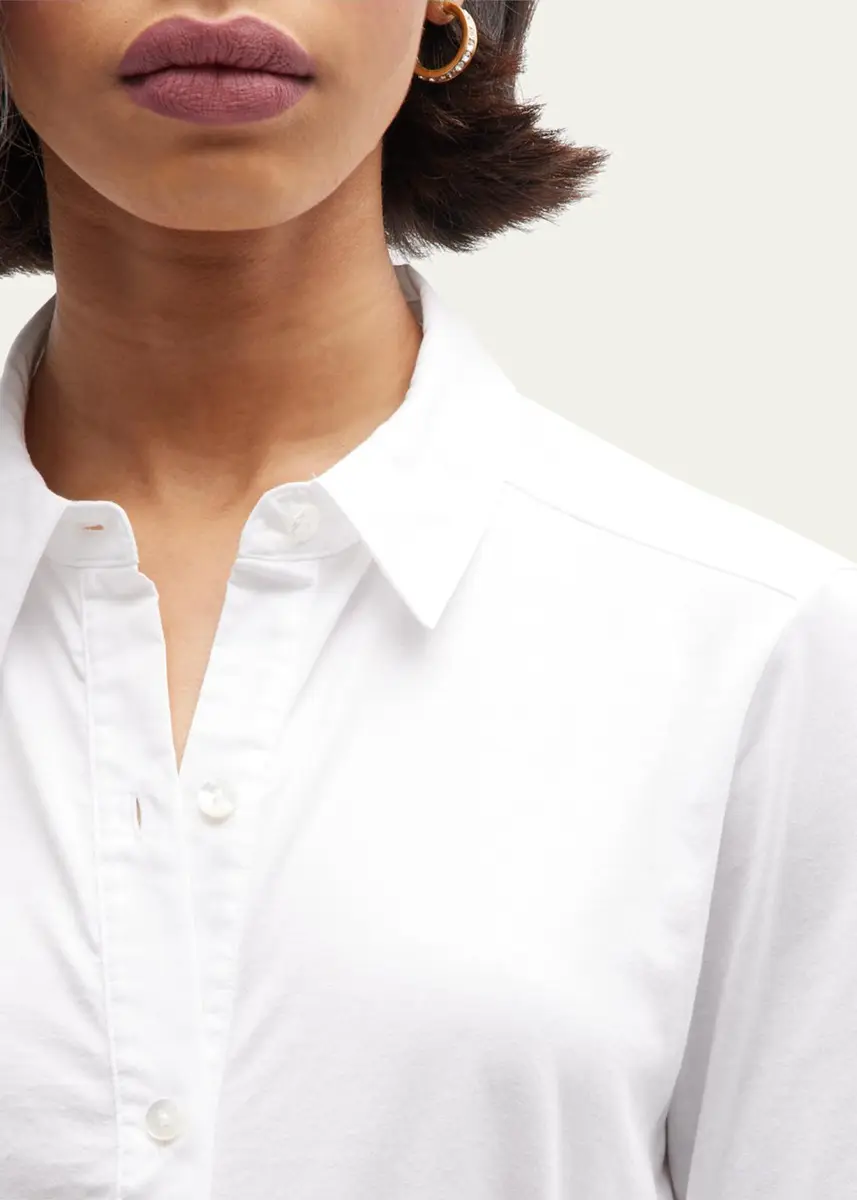 Theory Riduro Organic Cotton Button-Up Shirt | Thumbnail 5