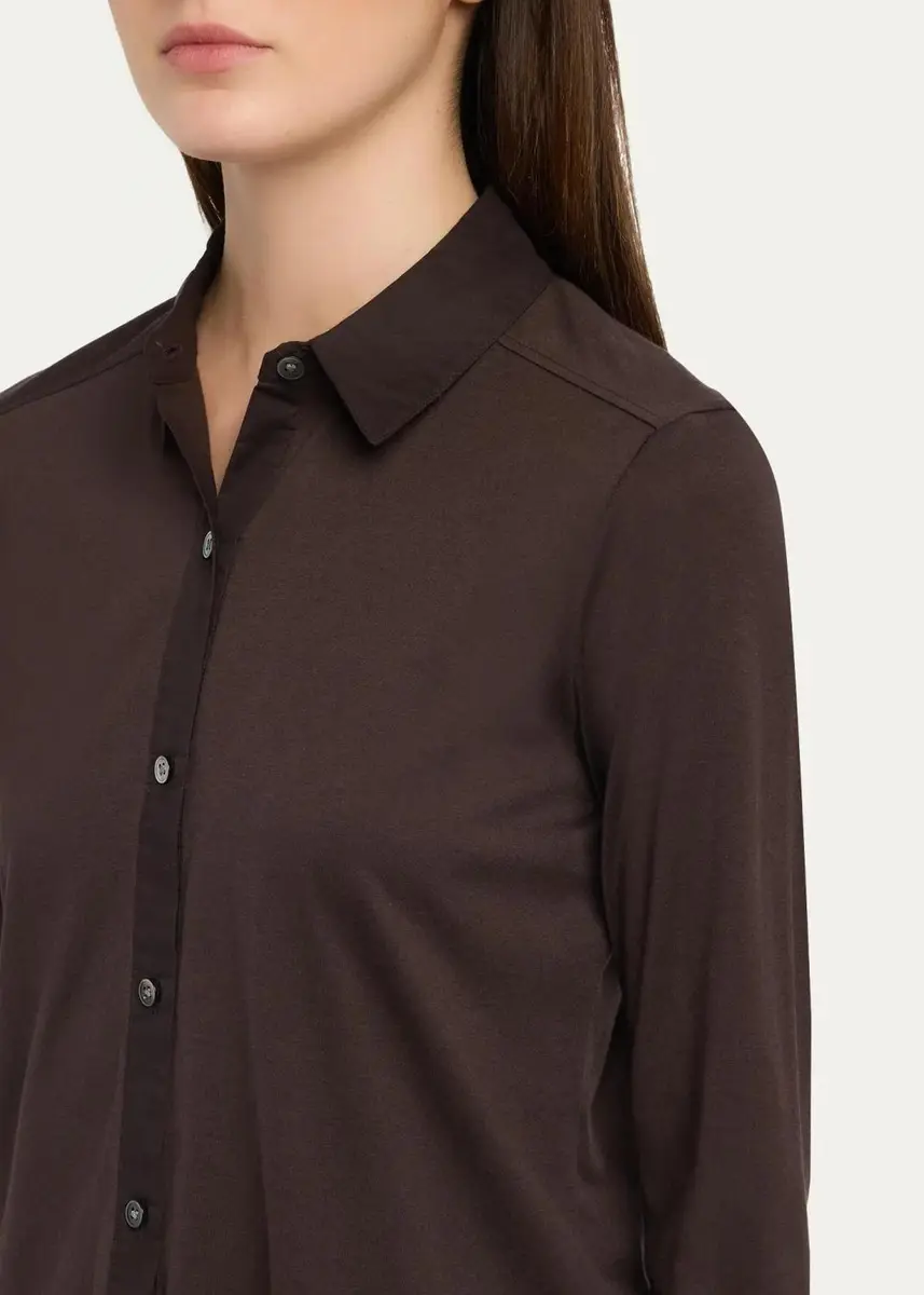 Theory Riduro Organic Cotton Button-Up Shirt | Thumbnail 9