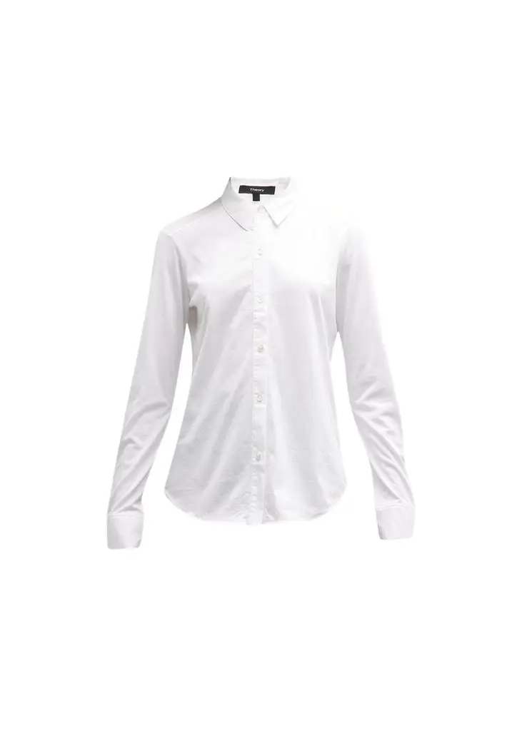Theory Riduro Organic Cotton Button-Up Shirt | Image 1 Theory Riduro Organic Cotton Button-Up Shirt | Image 1