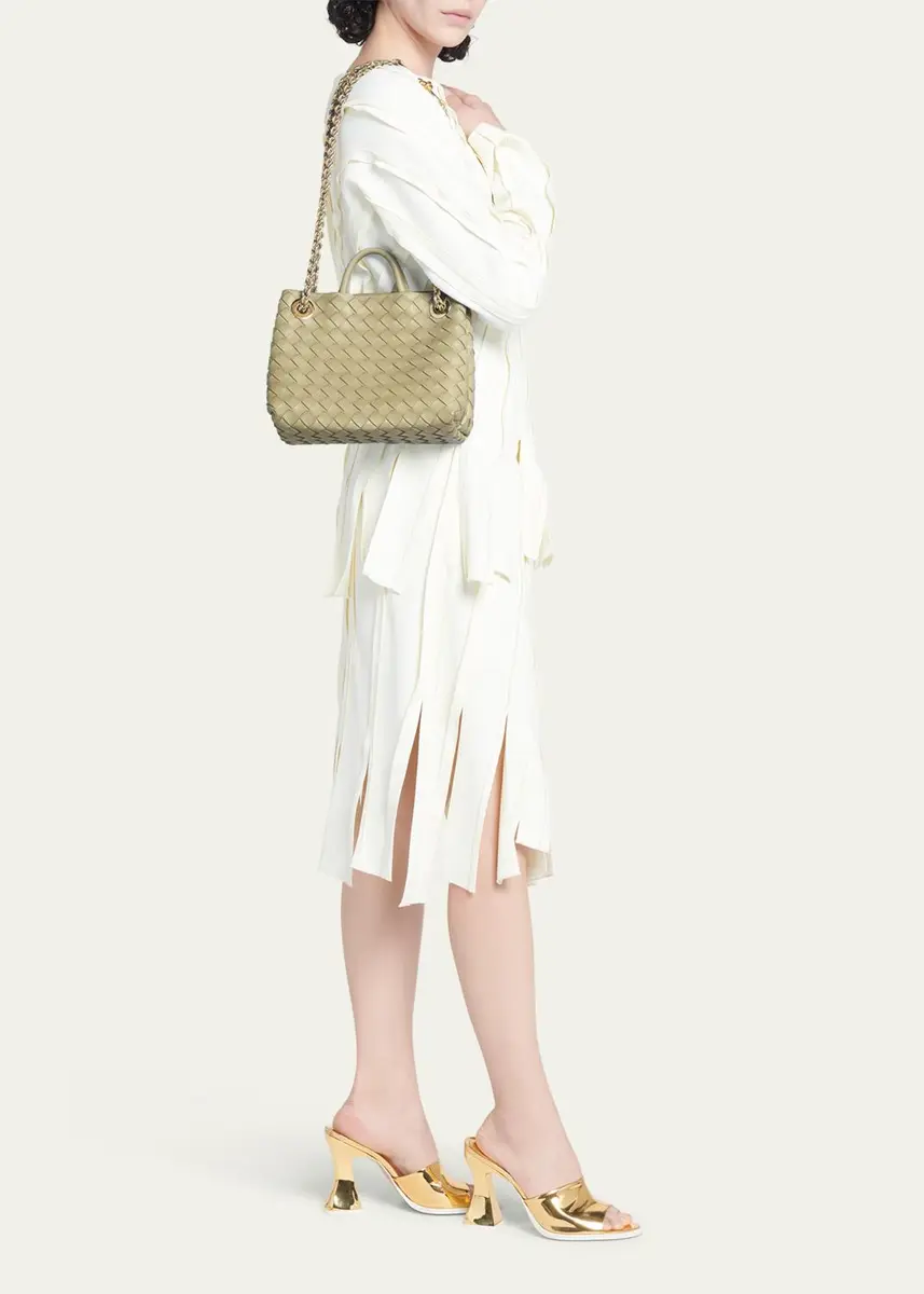 Bottega Veneta Small Andiamo Shoulder Bag with Chain Strap | Thumbnail 2 Bottega Veneta Small Andiamo Shoulder Bag with Chain Strap | Thumbnail 2