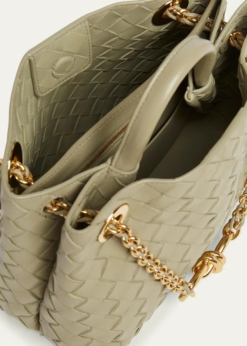 Bottega Veneta Small Andiamo Shoulder Bag with Chain Strap | Thumbnail 4 Bottega Veneta Small Andiamo Shoulder Bag with Chain Strap | Thumbnail 4
