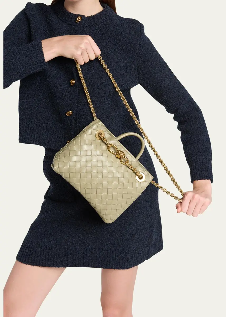 Bottega Veneta Small Andiamo Shoulder Bag with Chain Strap | Thumbnail 5 Bottega Veneta Small Andiamo Shoulder Bag with Chain Strap | Thumbnail 5