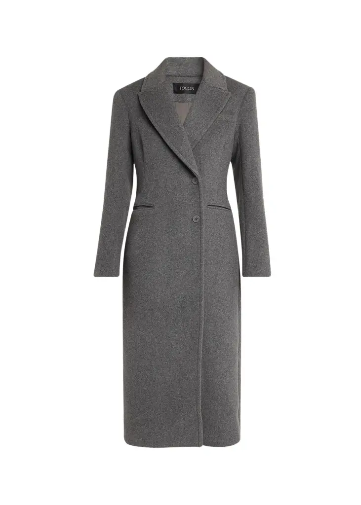 Toccin Boston Sculpted Peak-Lapel Wool Coat | Image 1 Toccin Boston Sculpted Peak-Lapel Wool Coat | Image 1
