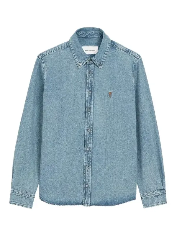 Men's Ami de Coeur Denim Button-Down Shirt