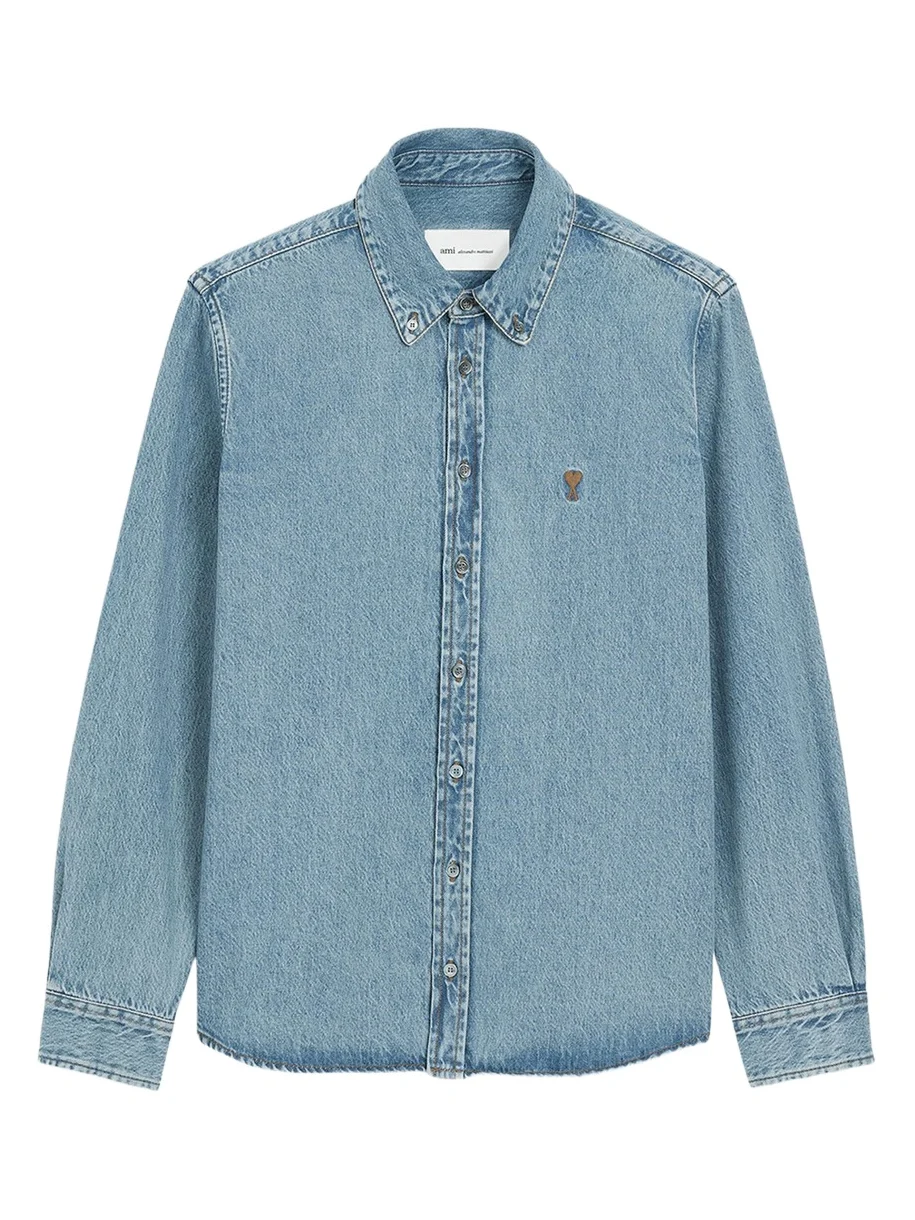 Men's Ami de Coeur Denim Button-Down Shirt
