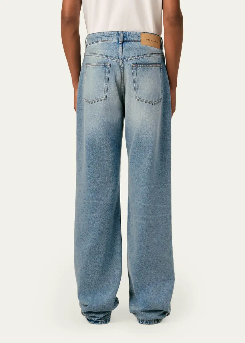 AMI PARIS Men's Large Fit Jeans | Thumbnail 3 AMI PARIS Men's Large Fit Jeans | Thumbnail 3