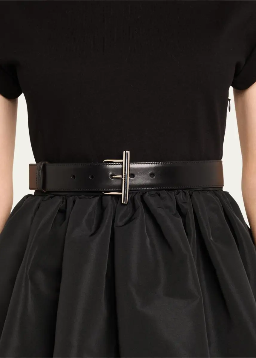 Alexander McQueen T-Bar Skinny Leather Belt | Thumbnail 4 Alexander McQueen T-Bar Skinny Leather Belt | Thumbnail 4
