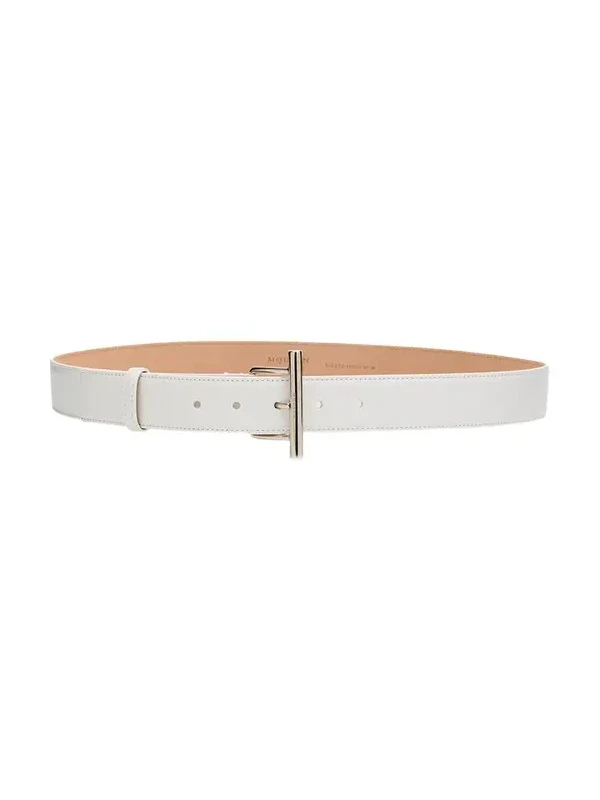 Alexander McQueen T-Bar Skinny Leather Belt