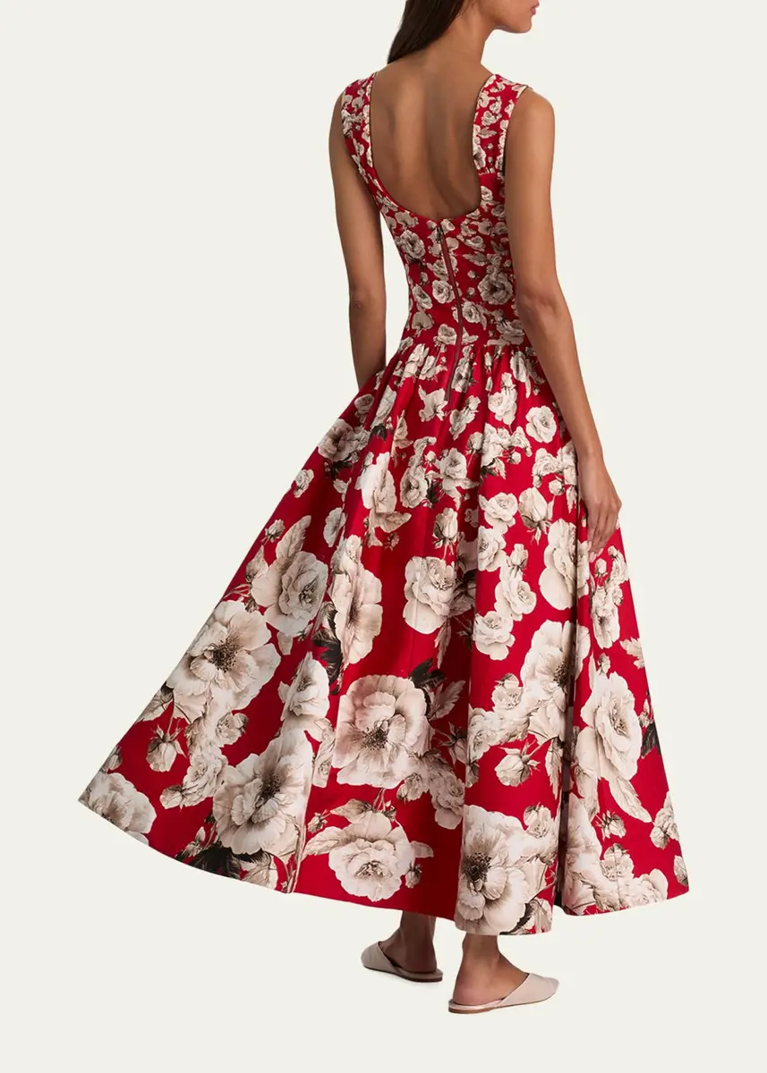 Alice + Olivia Oriana Floral Drop-Waist Maxi Dress | Thumbnail 3 Alice + Olivia Oriana Floral Drop-Waist Maxi Dress | Thumbnail 3