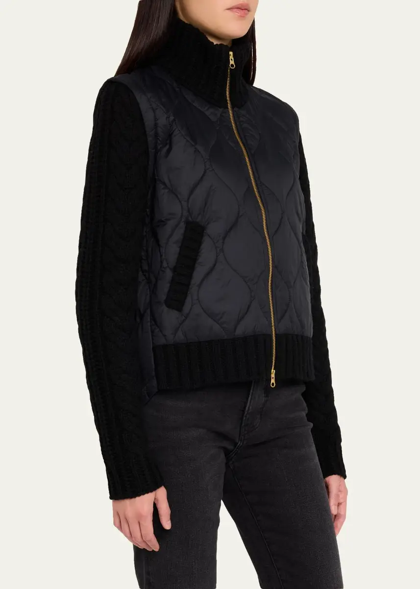 Veronica Beard Patra Quilted Wool-Blend Jacket | Thumbnail 4 Veronica Beard Patra Quilted Wool-Blend Jacket | Thumbnail 4