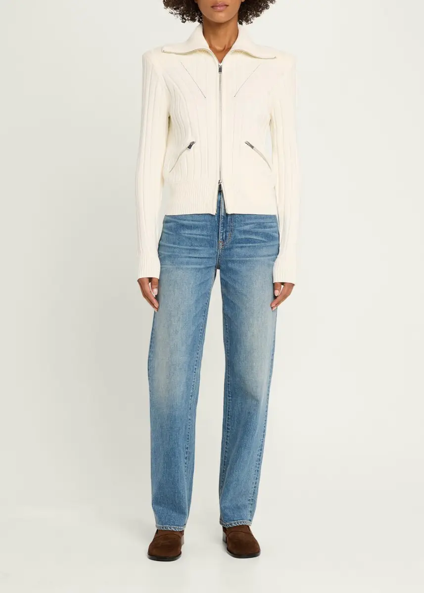 Toccin Holly Ribbed Turtleneck Jacket | Thumbnail 2 Toccin Holly Ribbed Turtleneck Jacket | Thumbnail 2